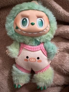 Cute piggy face Labubu romper-doll not included